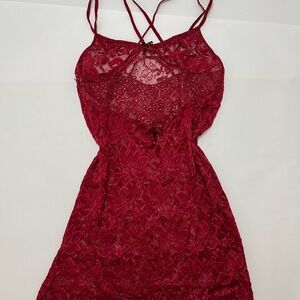 Sheer beaded Lace slip